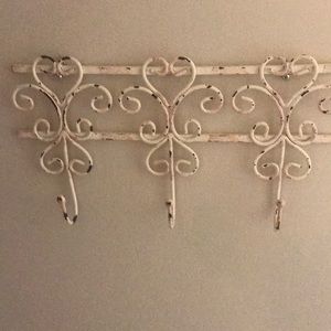 Vintage iron coat hanger